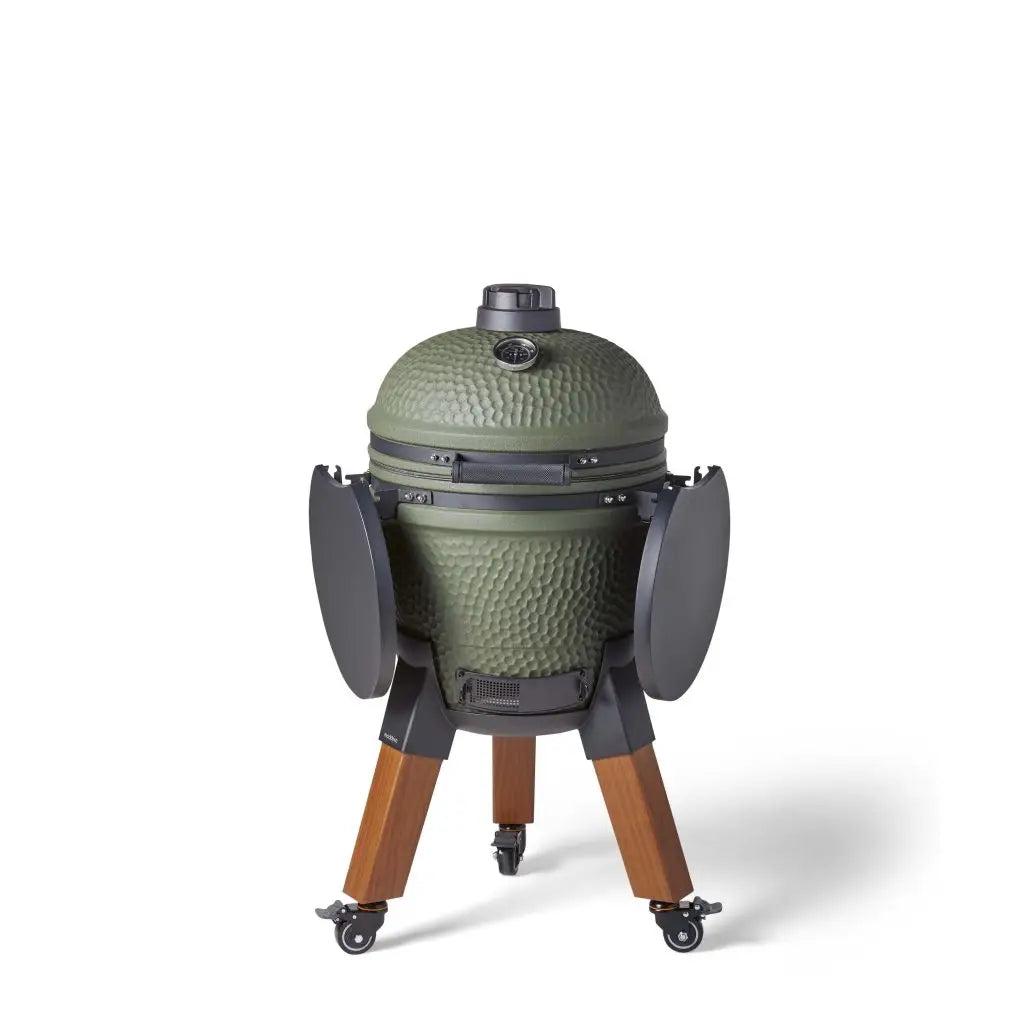 Moddern Kamado Aluminum base, Legs with wheels and side-shelves