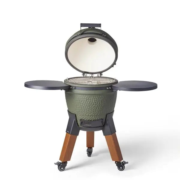 Moddern Kamado Aluminum base, Legs with wheels and side-shelves