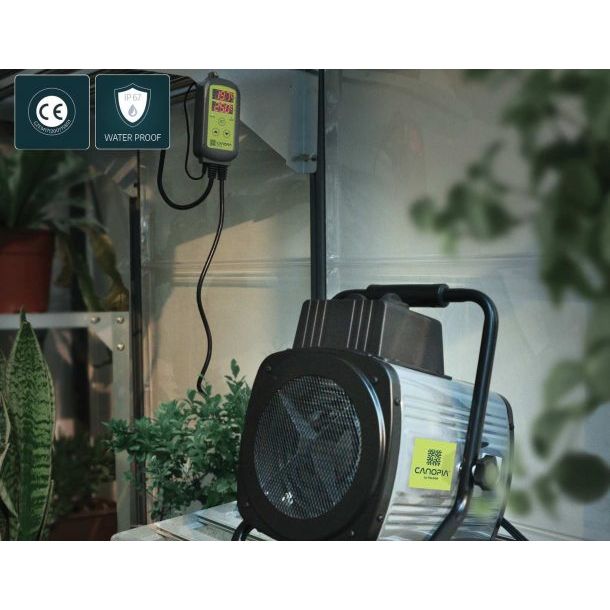 Canopia 2400W Portable Splash Resistant Fan Heater - Greenhouse Accessories