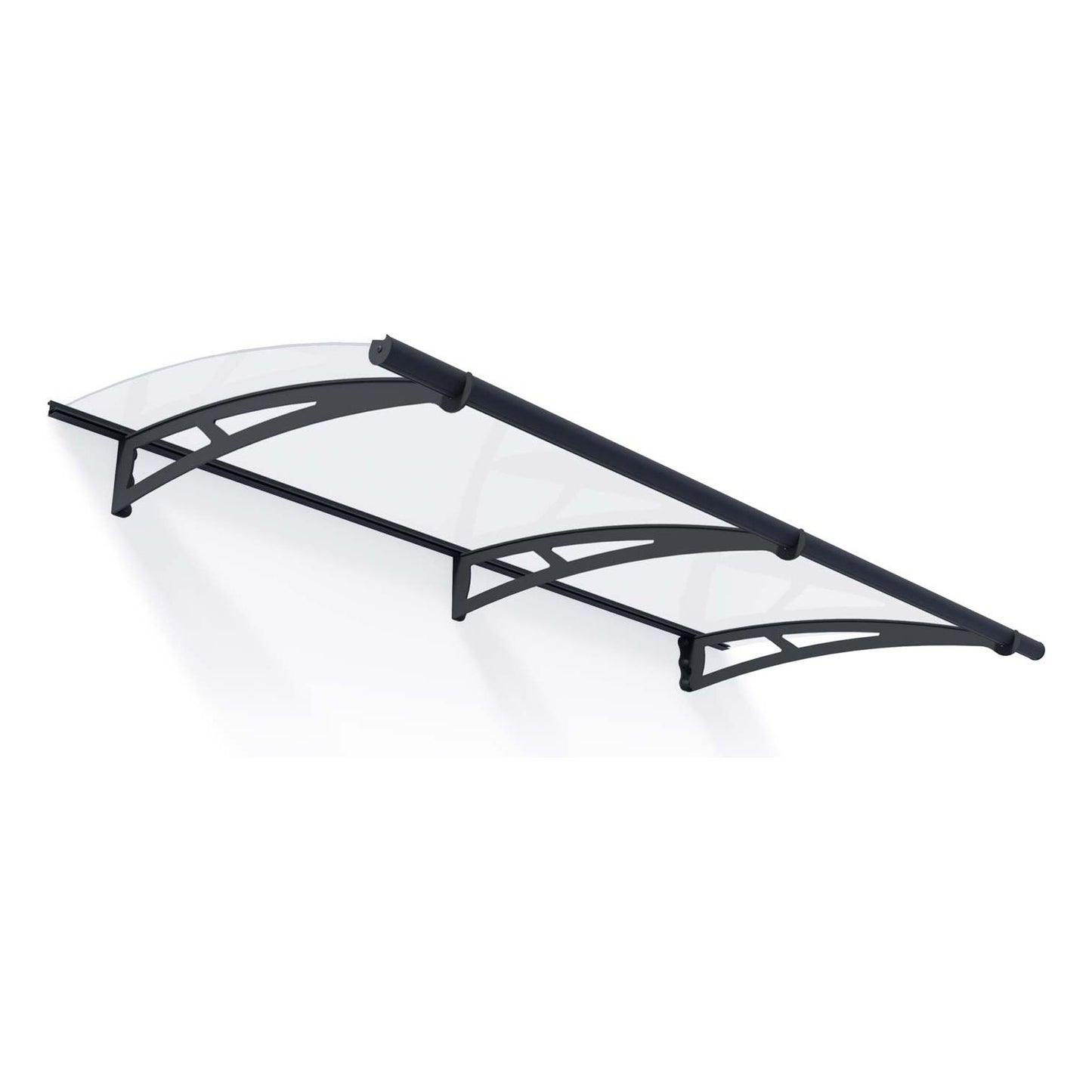 Canopia Aquila Door Canopy - Grey Aluminium Frame & Clear Polycarbonate