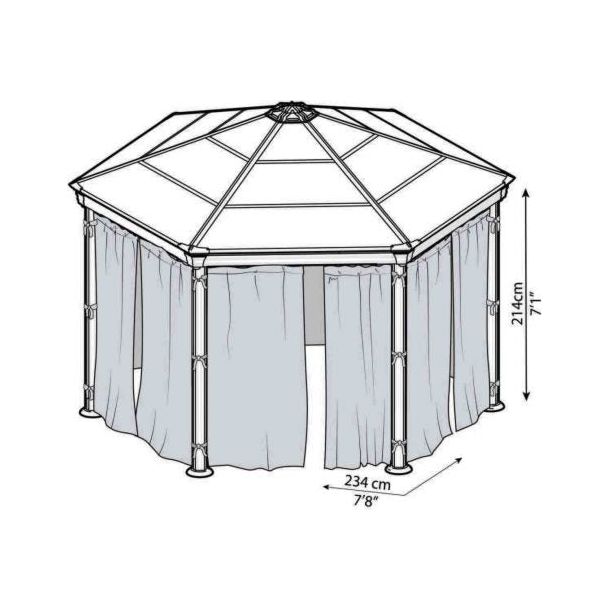 Canopia Roma / Monaco Curtain Set - Gazebo Accessories