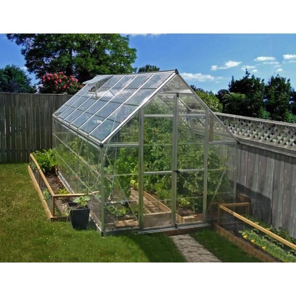Canopia Octave Greenhouse - Silver Aluminium Frame & Clear Polycarbonate Panels