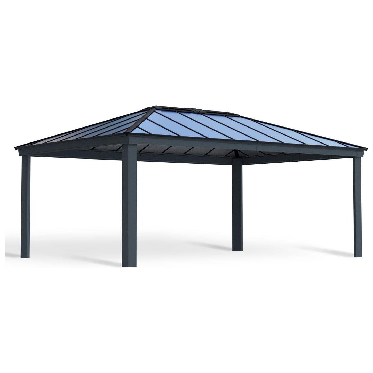 Canopia Colorado Carport (All Size Available) Grey Aluminium & Polycarbonate Roof
