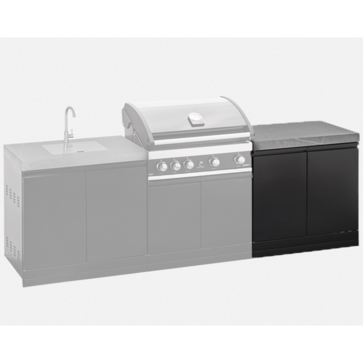 GrandPro Outdoor Double Door with Worktop Module - 90cm