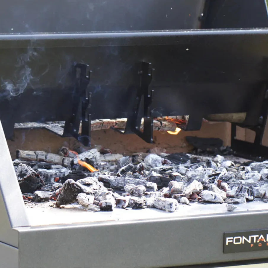 Fontana Tirreno Wood & Charcoal Barbecue with Rotisserie