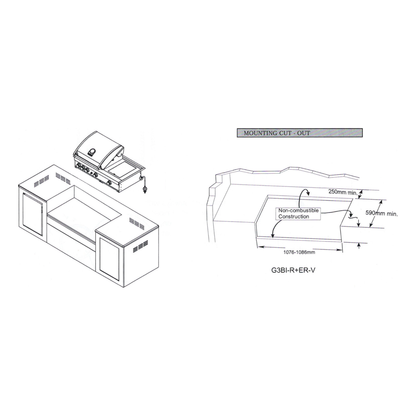 GrandPro 287 Premium G4 Plus Outdoor Kitchen with Sink
