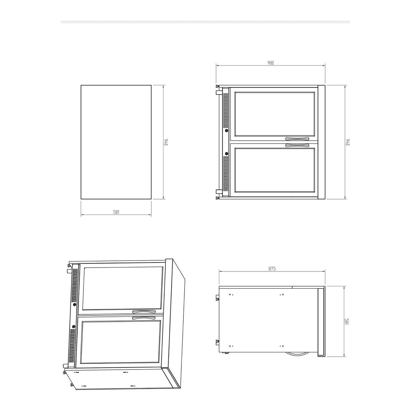 Whistler Grills - Fairford Fridge 94cm