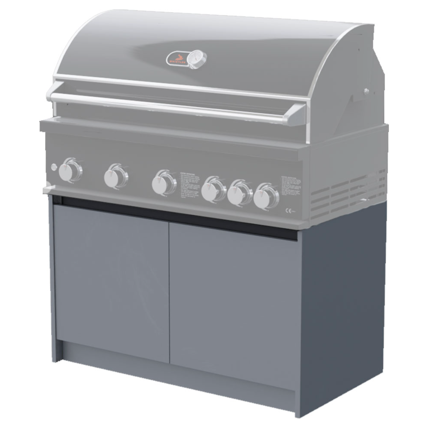 Whistler Fairford Grey Outdoor Kitchen with Burford 5-Burner BBQ | 3.5M