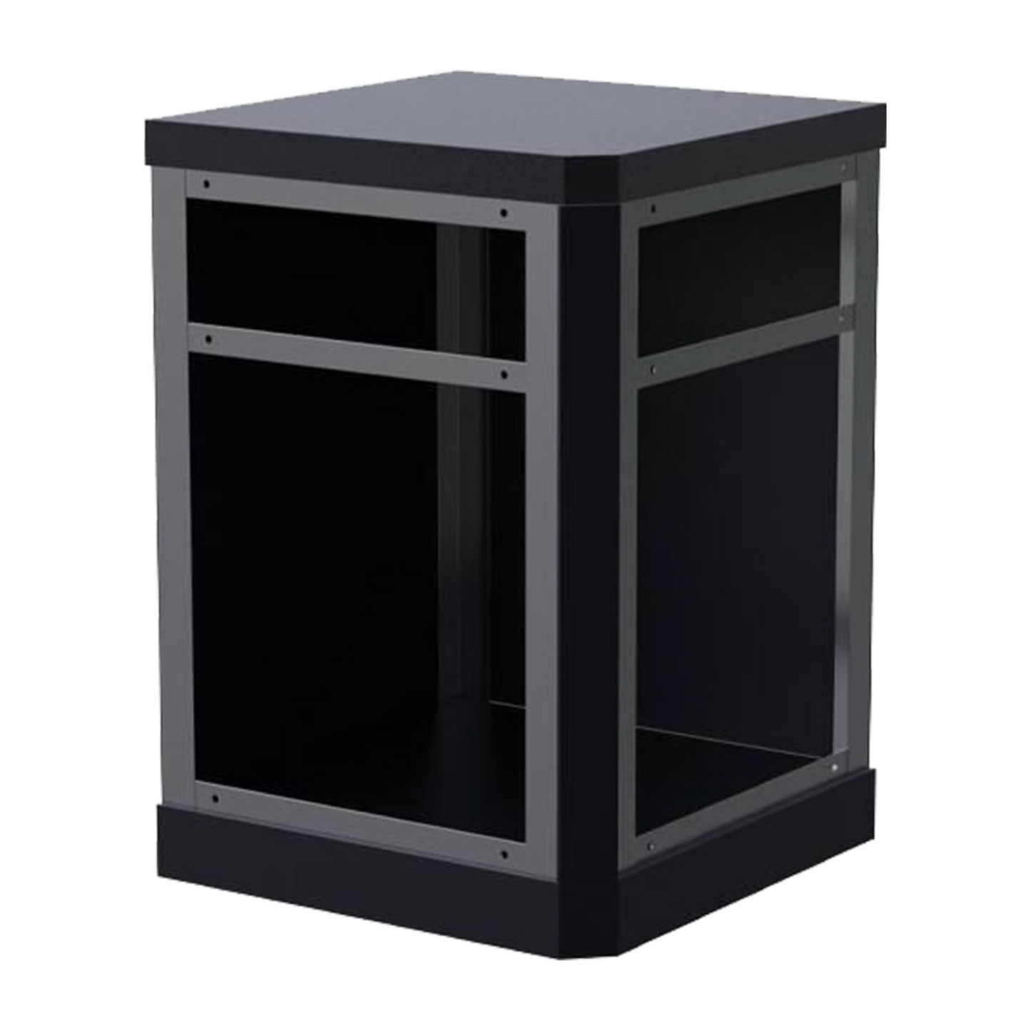Whistler Fairford L-Shaped Black Outdoor Kitchen with Burford 5-Burner BBQ | 3.1m x 3.5m Egg