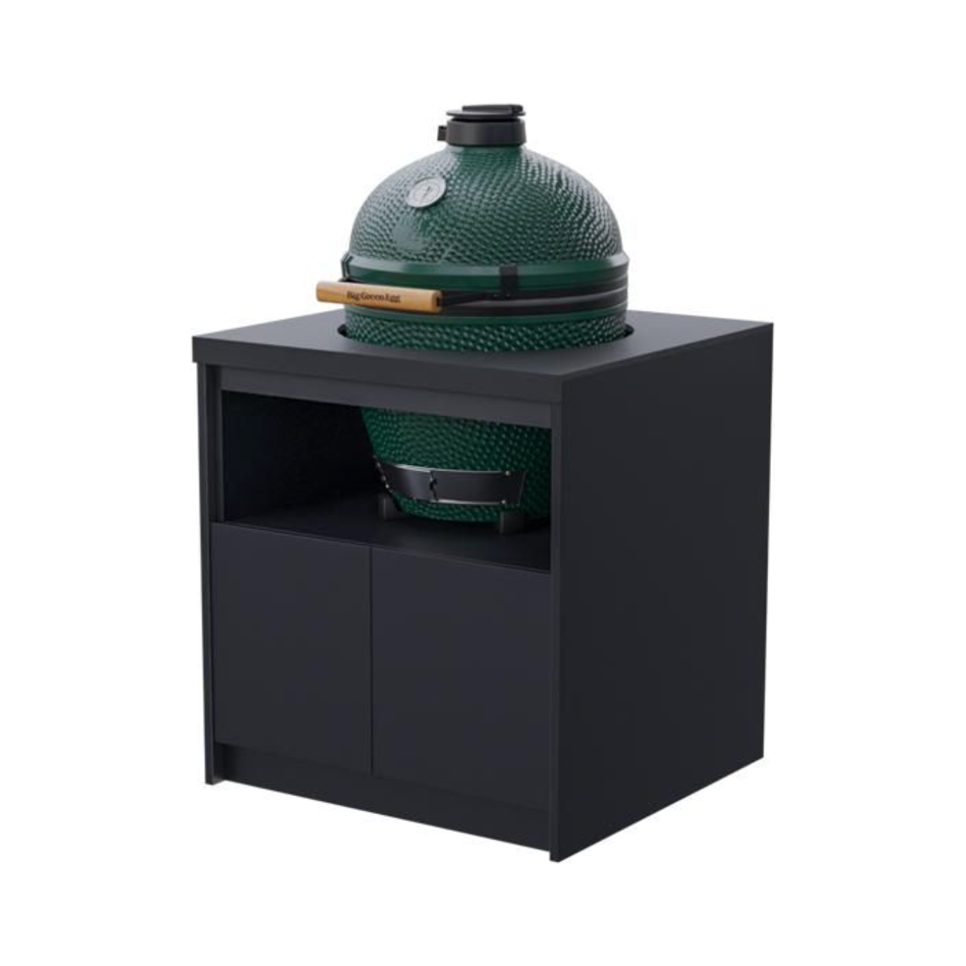 Whistler Fairford L-Shaped Black Outdoor Kitchen with Burford 5-Burner BBQ | 3.1m x 3.5m Egg