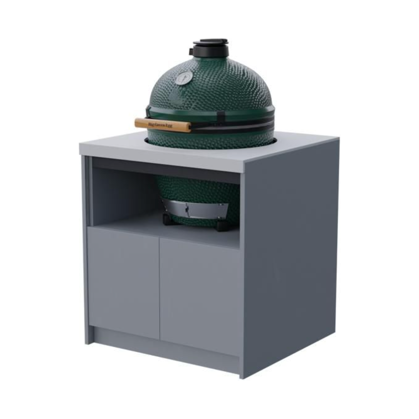 Whistler Fairford Grey U-Shaped Outdoor Kitchen with Burford 5-Burner BBQ | 2.3m x 4.8m x 1.6m