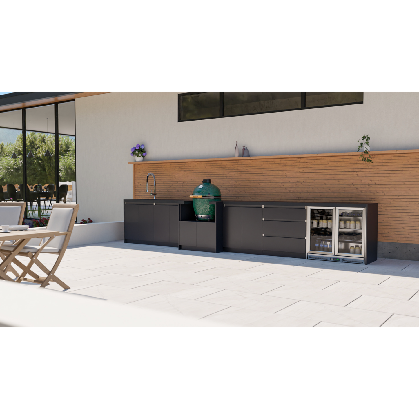 Whistler Fairford Black Outdoor Kitchen | 5M + Egg