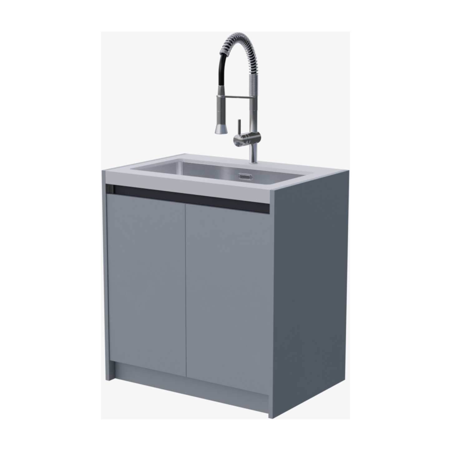 Whistler Fairford Grey Outdoor Kitchen with Burford 5-Burner BBQ | 4.5M