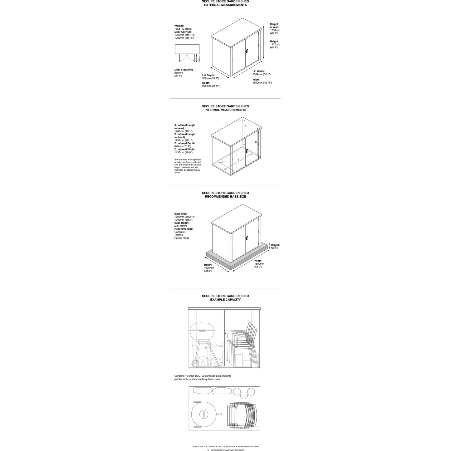 Asgard Metal Garden Shed 5’1” x 3’1” - The Secure Store