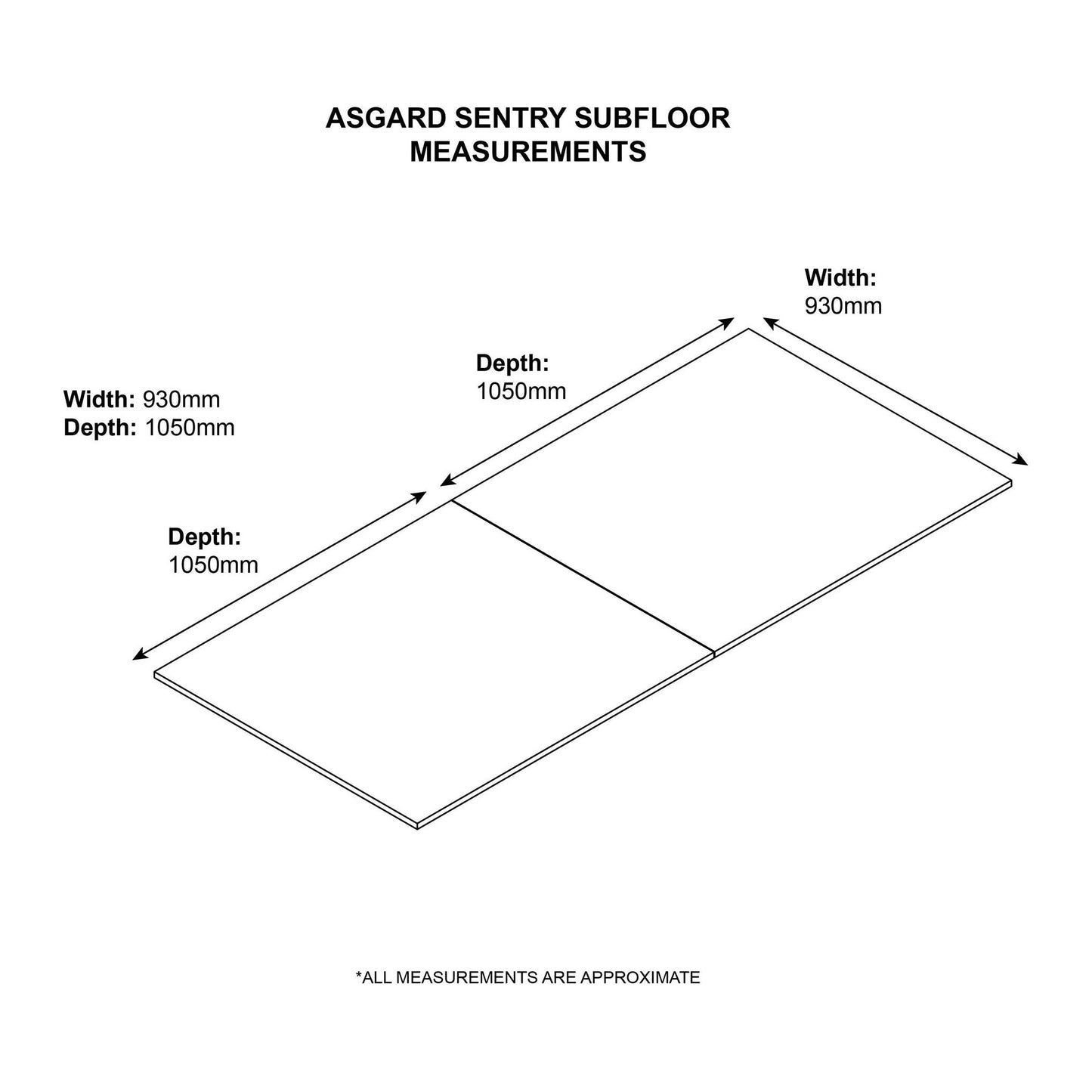 Asgard Protective Wooden Subfloor for The Sentry Shed
