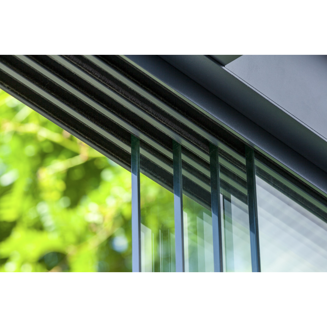 Fiano Glass Sliding Door Panels - Cream