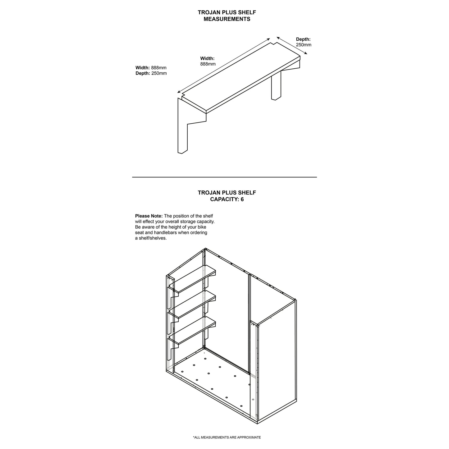 Asgard Trojan Plus Shelf Kit (2 Pack)