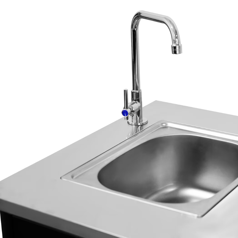 Cozze Outdoor Kitchen 90 w. Sink โ Compact Outdoor Unit with Tap