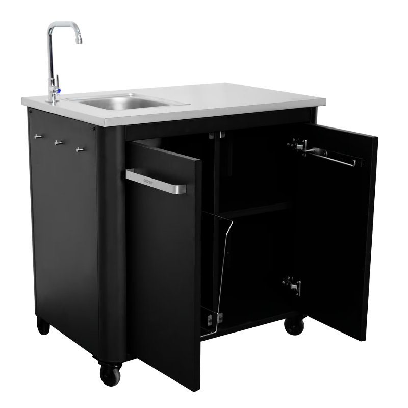 Cozze Outdoor Kitchen 90 w. Sink โ Compact Outdoor Unit with Tap