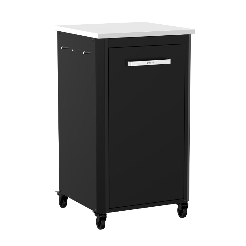 Cozze Outdoor Kitchen 60 โ Tall Pizza Oven Table with Storage