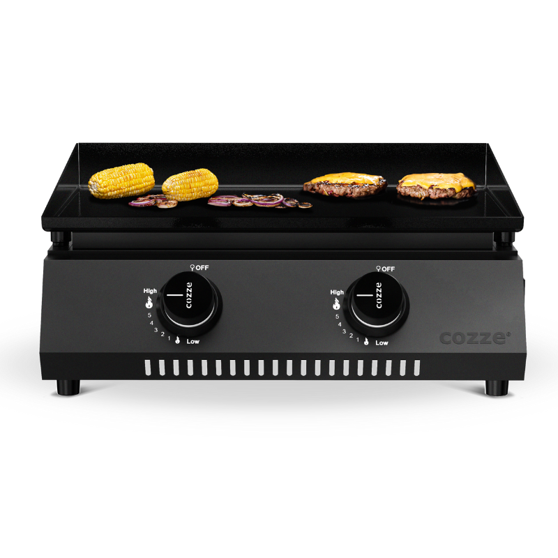 Cozze G-400 Gas Plancha β Compact Tabletop Grill for Outdoor Cooking