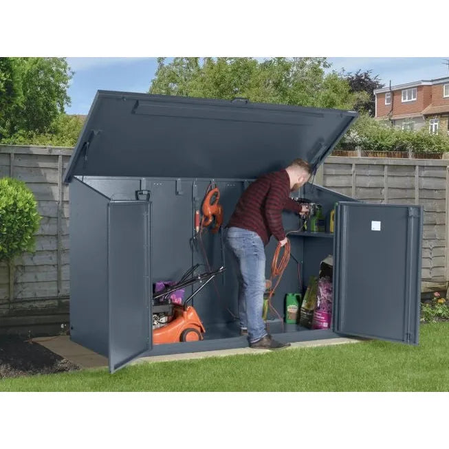 Asgard 8x4 Metal Shed (The Access E-Plus) - 3 Point Locking