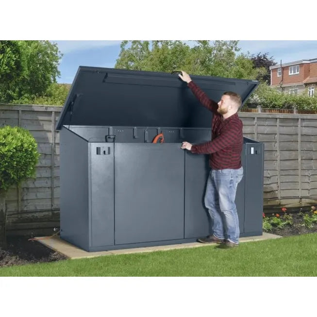 Asgard 8x4 Metal Shed (The Access E-Plus) - 3 Point Locking