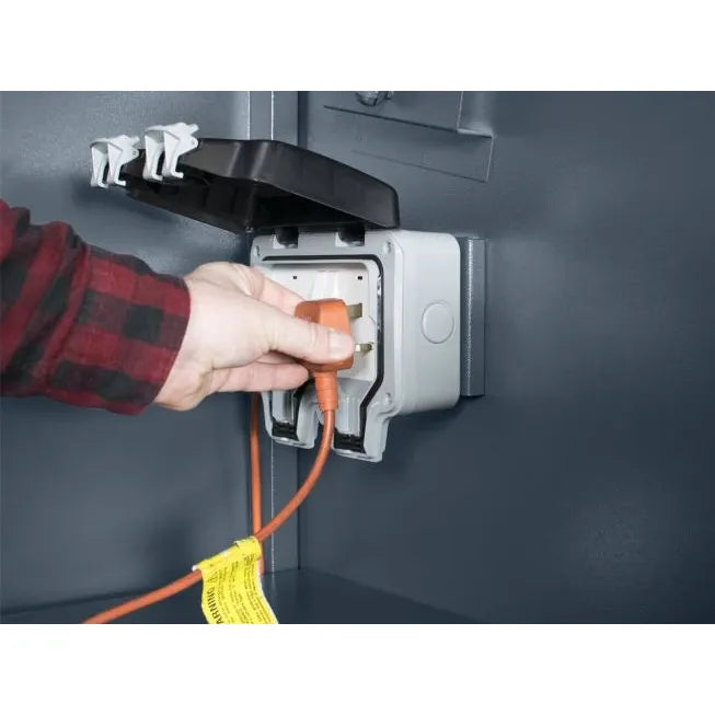 Asgard 8x4 Metal Shed (The Access E-Plus) - 3 Point Locking