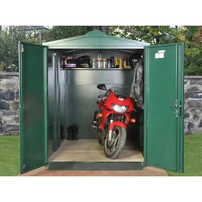 Asgard Motorcycle Storage Shed (Centurion) 5ft 2" x 9ft - Police Preferred Specification