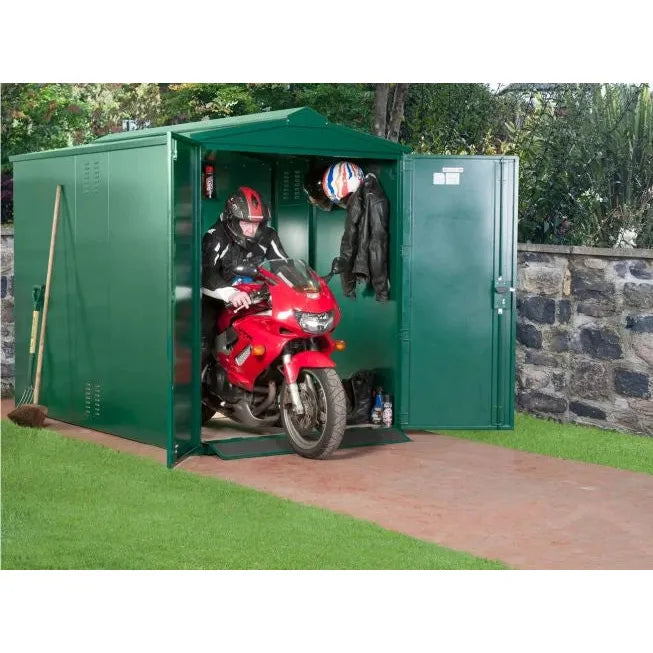 Asgard Motorcycle Storage Shed (Centurion) 5ft 2" x 9ft - Police Preferred Specification