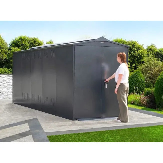 Asgard 5x18 Metal Shed (Centurion P3) - Police Preferred Specification