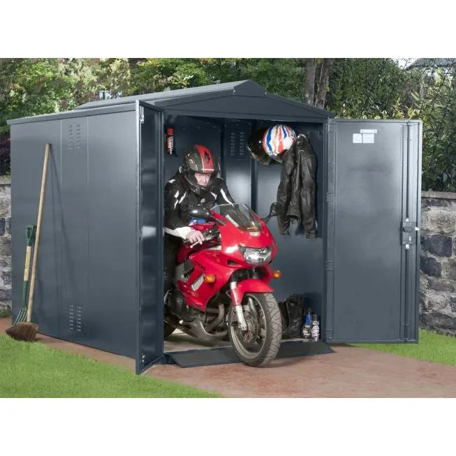 Asgard Motorcycle Storage Shed (Centurion) 5ft 2" x 9ft - Police Preferred Specification
