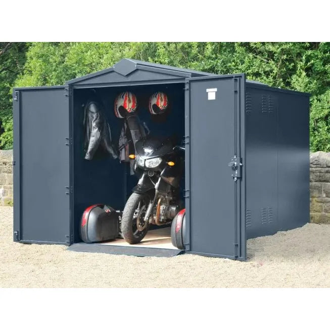 Asgard Motorcycle Storage Shed (Centurion) 5ft 2" x 10ft 11" - Police Preferred Specification