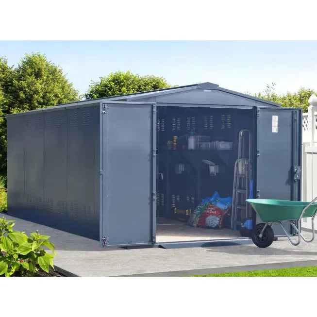 Asgard 7x18 Metal Shed (Gladiator P3) - Police Preferred Specification