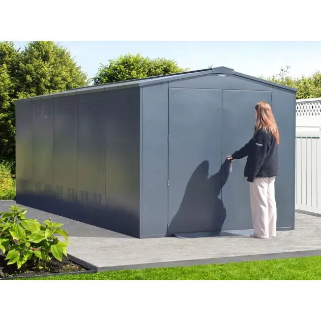 Asgard 7x18 Metal Shed (Gladiator P3) - Police Preferred Specification