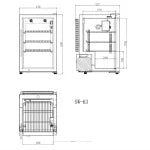 GrandPro Outdoor Fridge Module with Stone Worktop 90cm