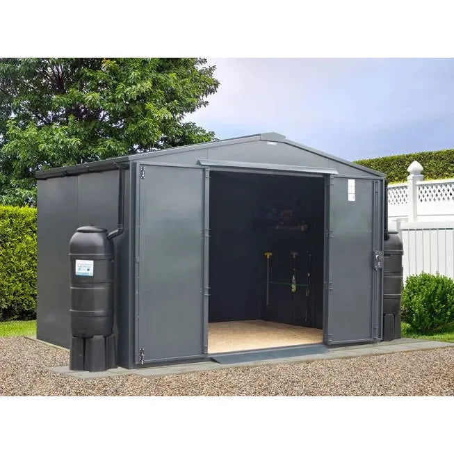 Asgard Metal Garden Workshop Shed (Garrison Plus) 10x11 - Police Preferred Specification