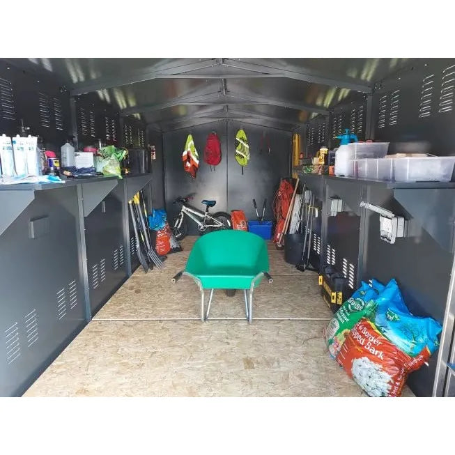 Asgard 7x18 Metal Shed (Gladiator P3) - Police Preferred Specification