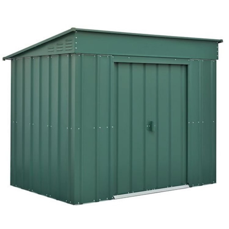 Globel 6x4ft Low Pent Metal Garden Shed