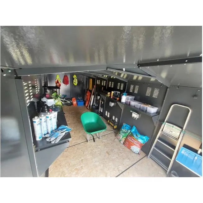 Asgard 7x18 Metal Shed (Gladiator P3) - Police Preferred Specification
