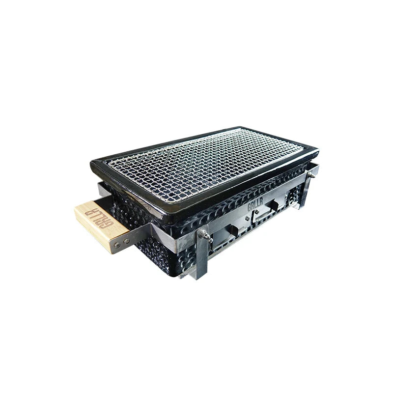 GRLLR Osaka Shichirin | Rectangular Table Barbecue | Black