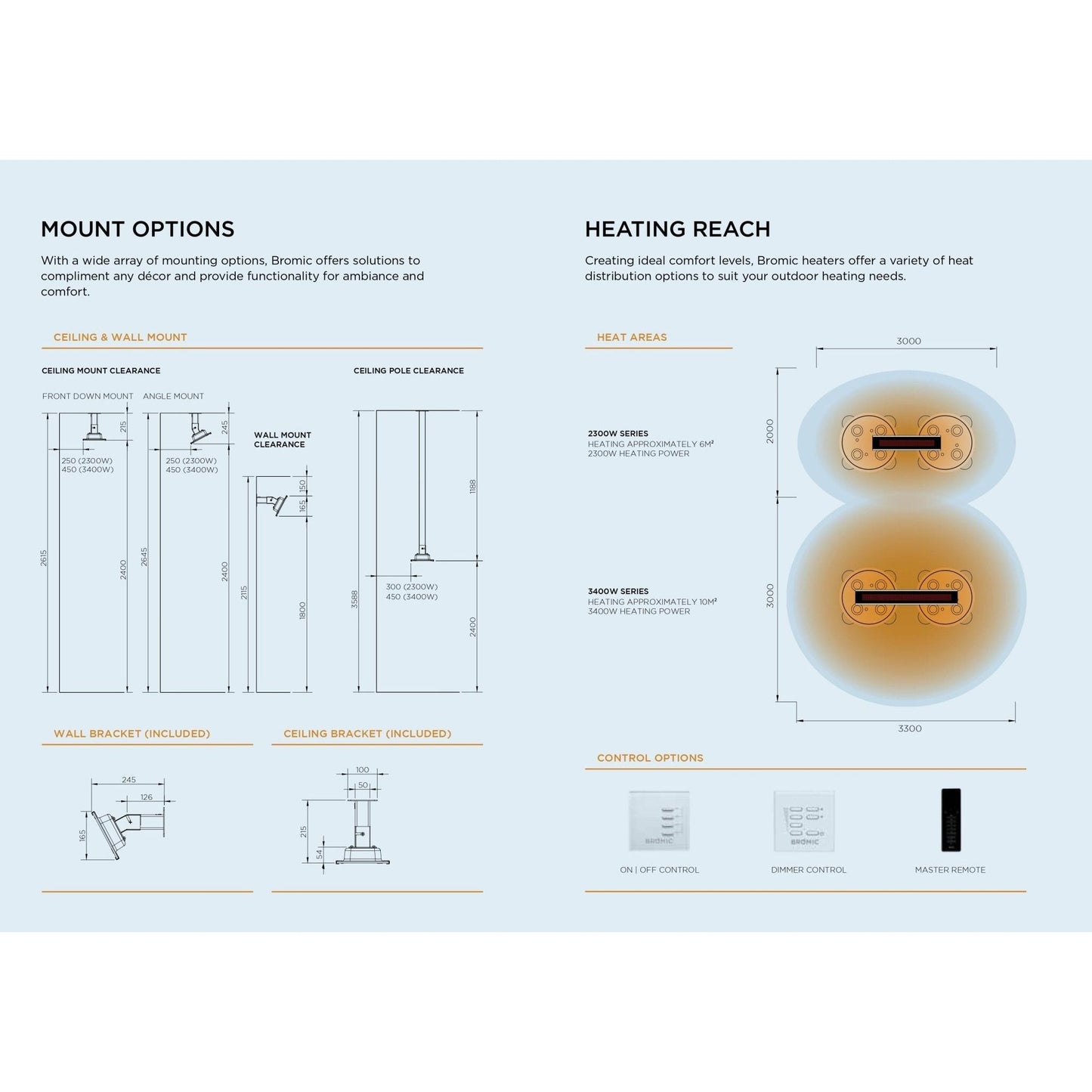 Bromic Platinum Smart-Heat™ Electric - Infrared Outdoor Heater