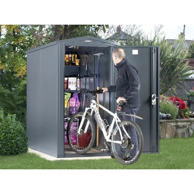 Asgard 3x7 Slimline Bike Storage Shed (Sentry) - Store up to 2 bikes
