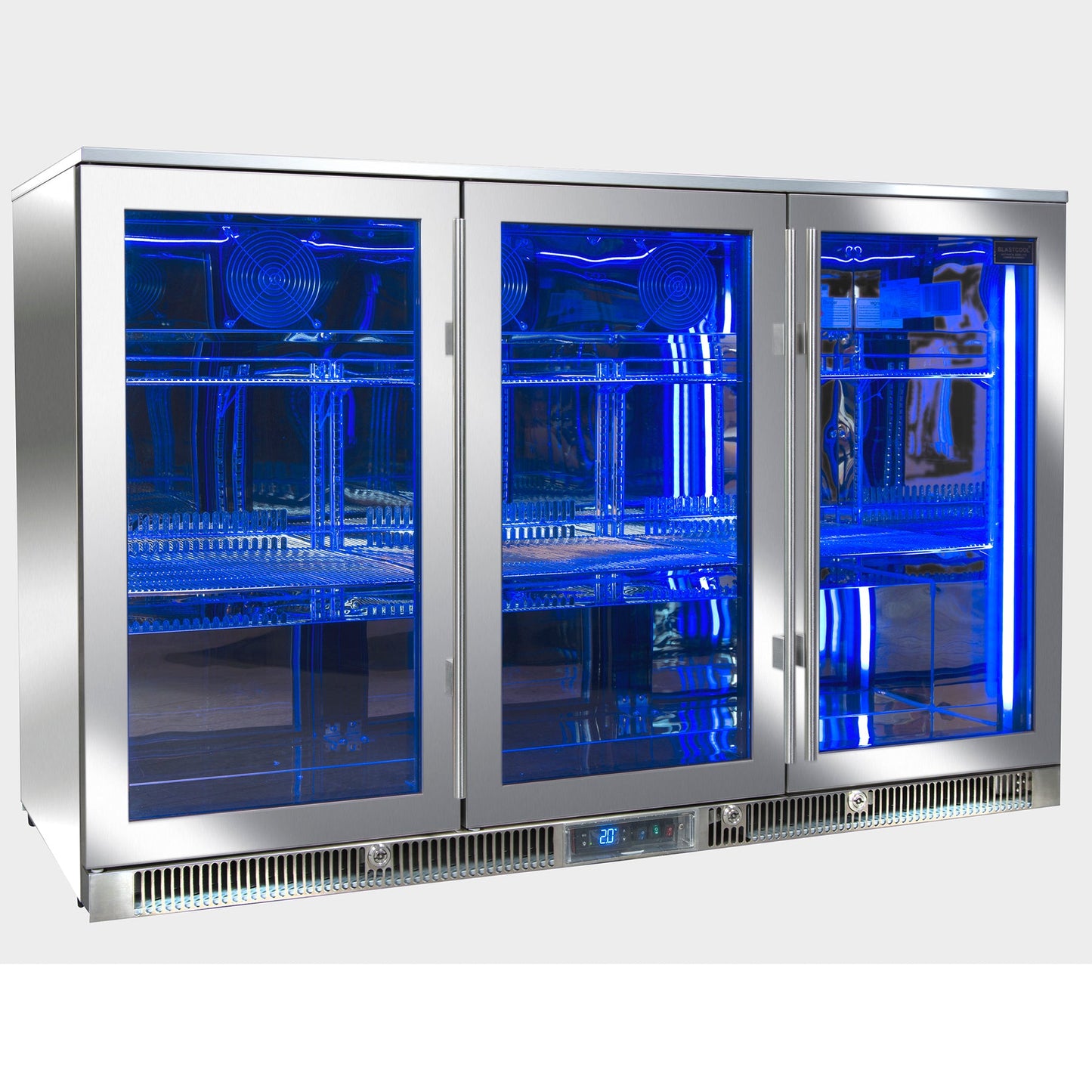 Blastcool - Triple Outdoor Fridge with Glass Doors