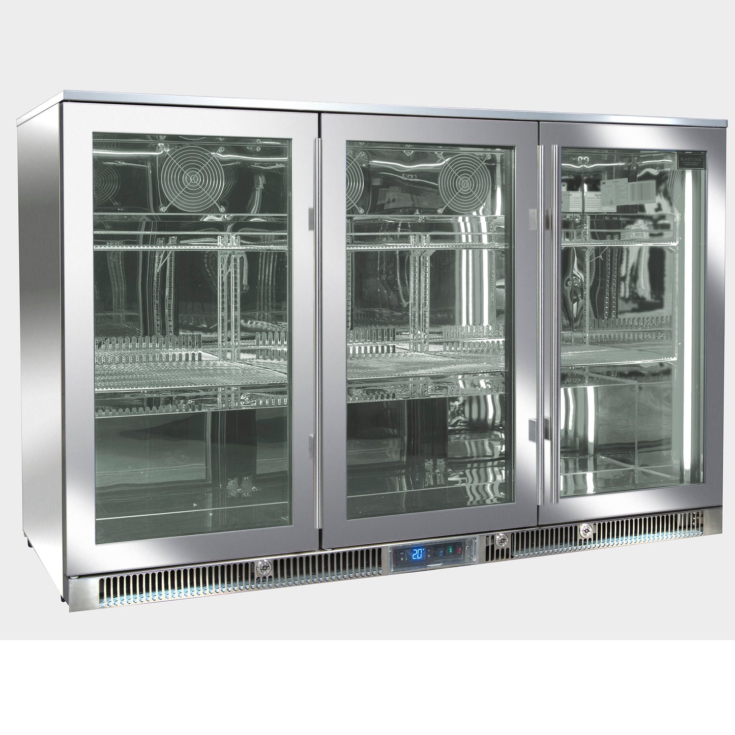 Blastcool - Triple Outdoor Fridge with Glass Doors