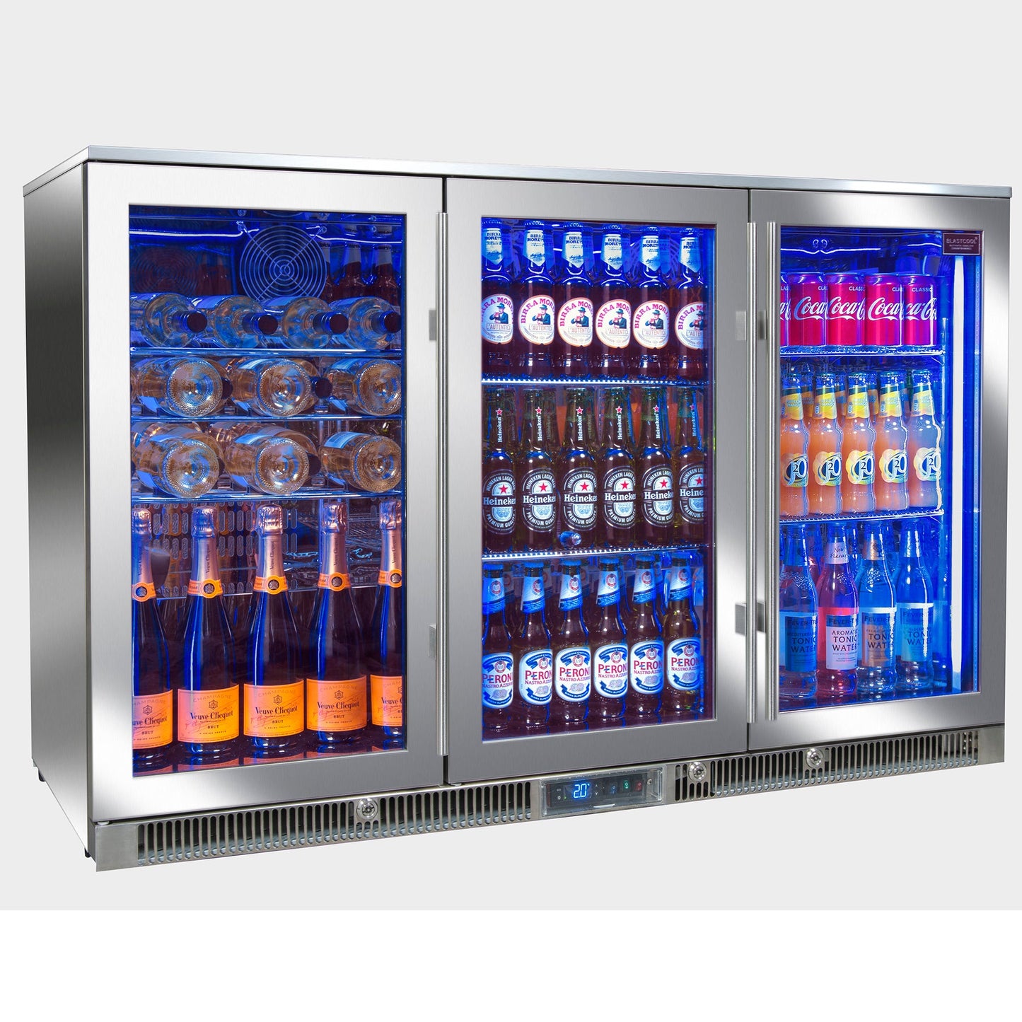 Blastcool - Triple Outdoor Fridge with Glass Doors