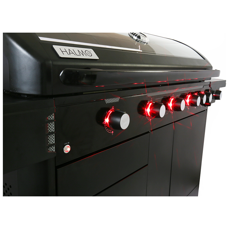Halmo 7 Burner Premium Gas Grill With Side Burner