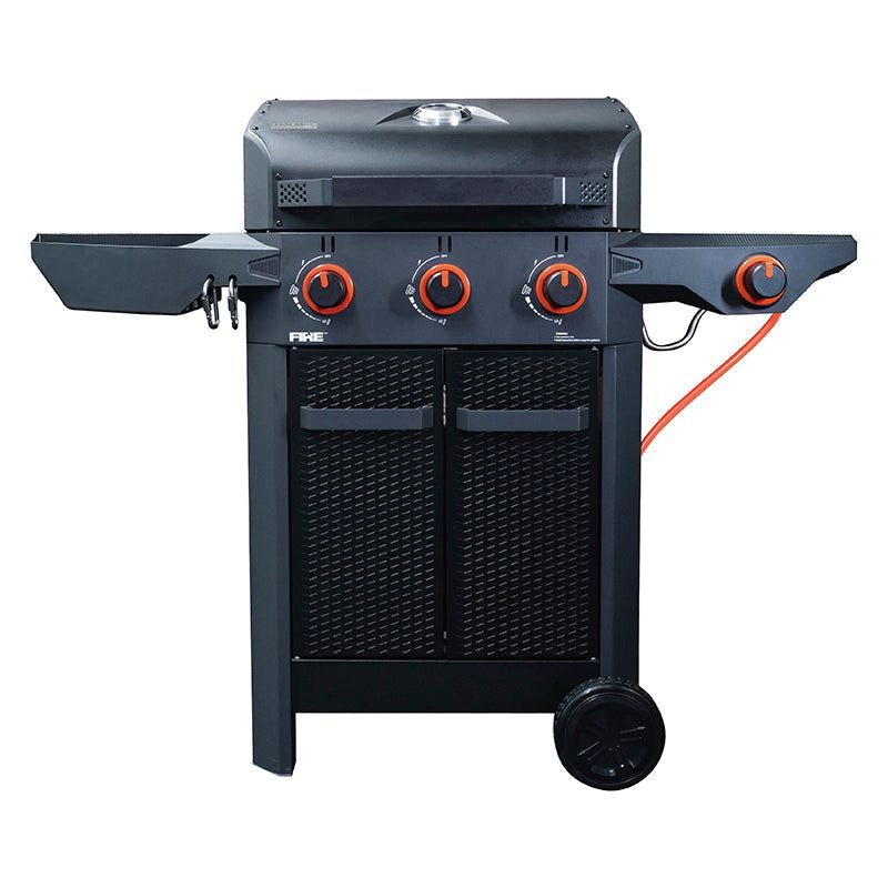 Halmo 3 Burner Family Gas Grill with Side Burner