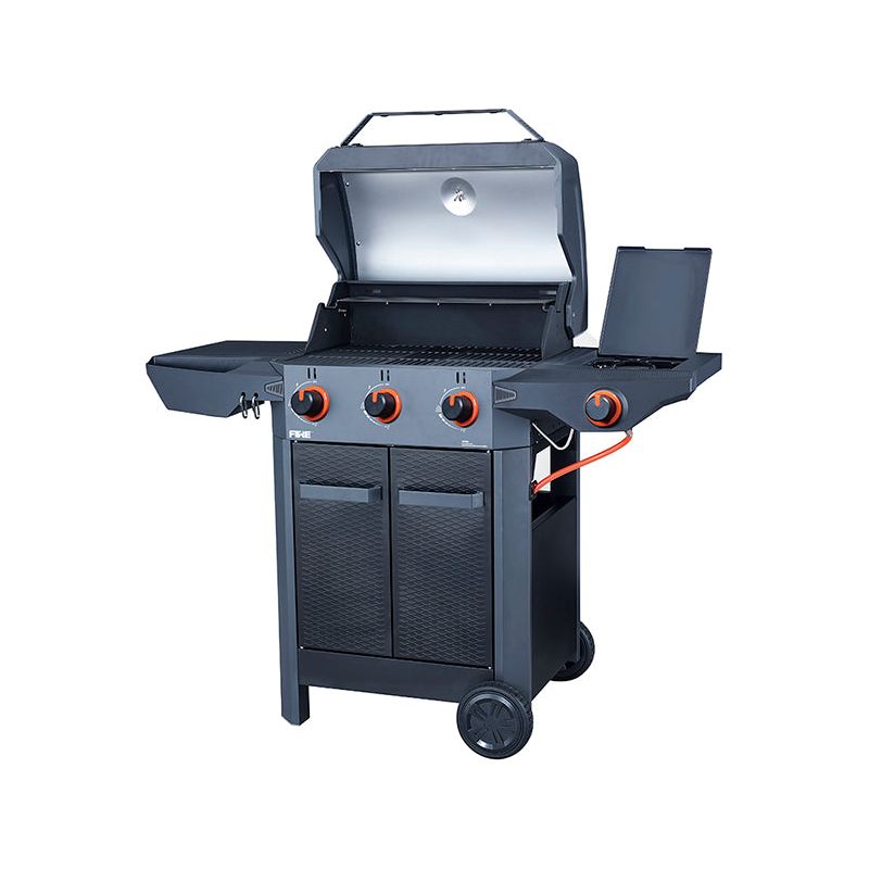 Halmo 3 Burner Family Gas Grill with Side Burner