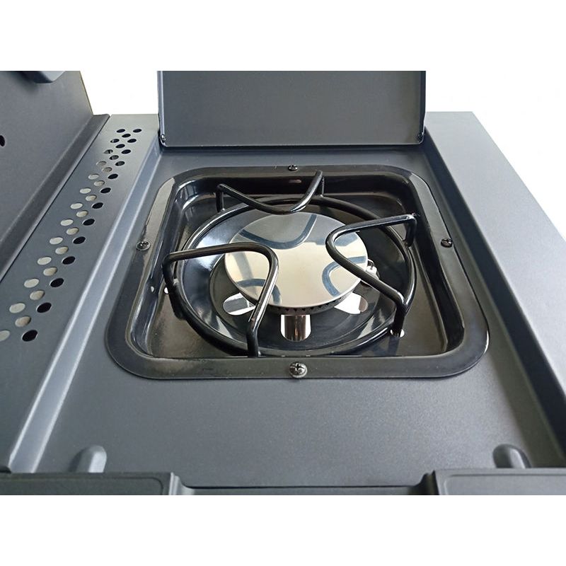 Halmo 3 Burner Family Gas Grill with Side Burner